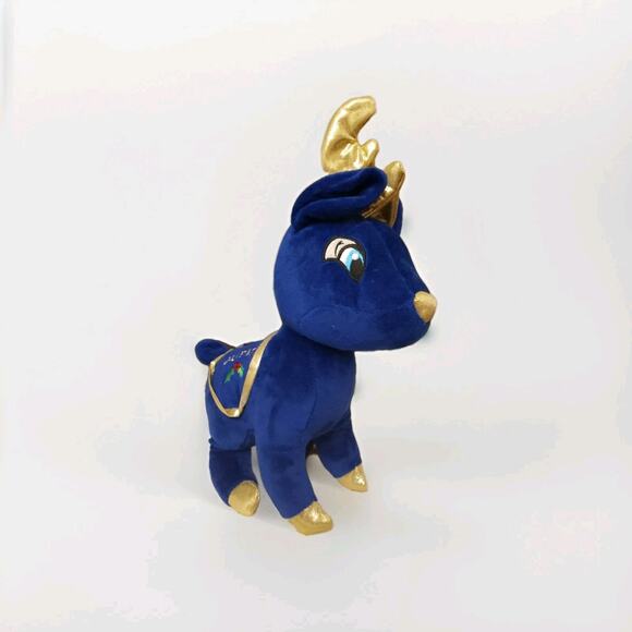 2015 KellyToy Cupid Blue 14” Reindeer Plush Santa’s Classic Collection Christmas - Picture 4 of 6